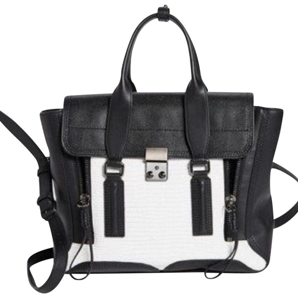 3.1 Phillip Lim Black/White Pashli Colorblock Medi